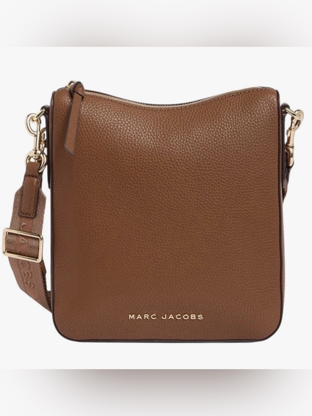 Marc Jacobs Drifter Swing Pack Crossbody Bag Leather Cognac